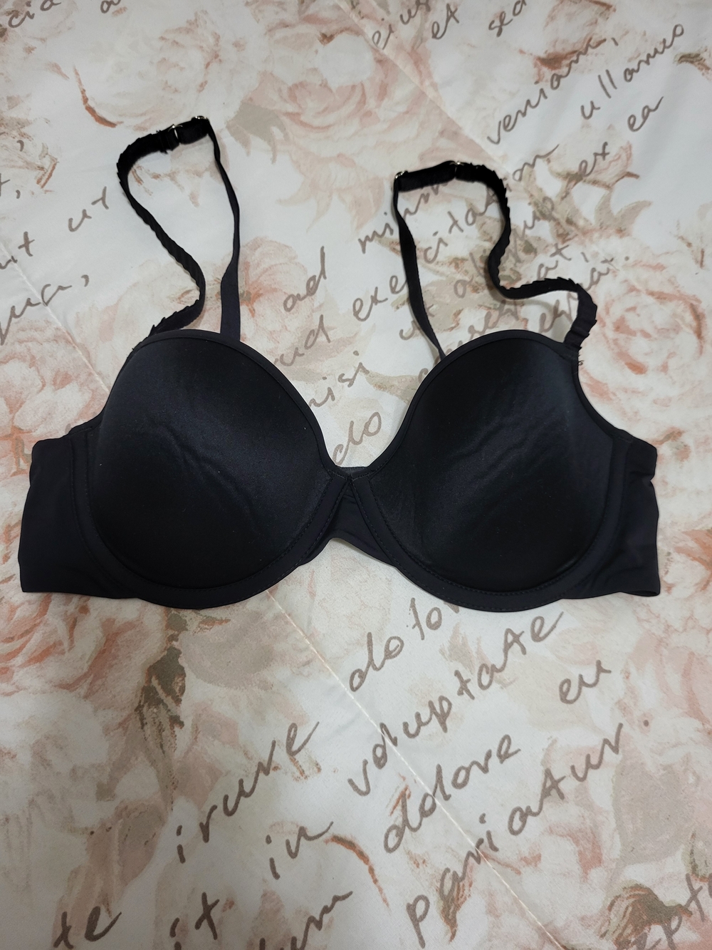 Thirdlove 24/7 Black Underwire T-Shirt Bra - Smooth Support 32C